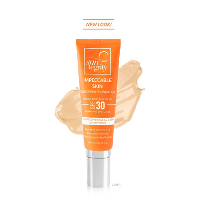 Suntegrity Tinted Moisturiser Buff Impeccable Skin Sunscreen Foundation SPF30
