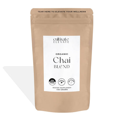 Cultivate Elevate Adaptogens Organic Chai Blend Powder, 100g