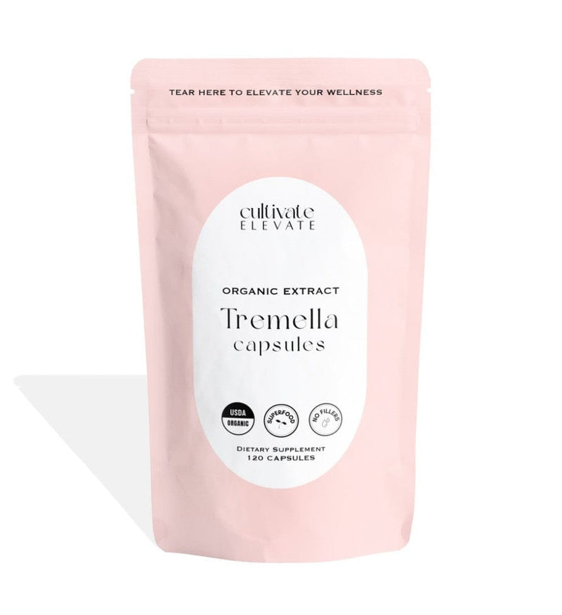 Cultivate Elevate Supplement Tremella Mushroom Capsules