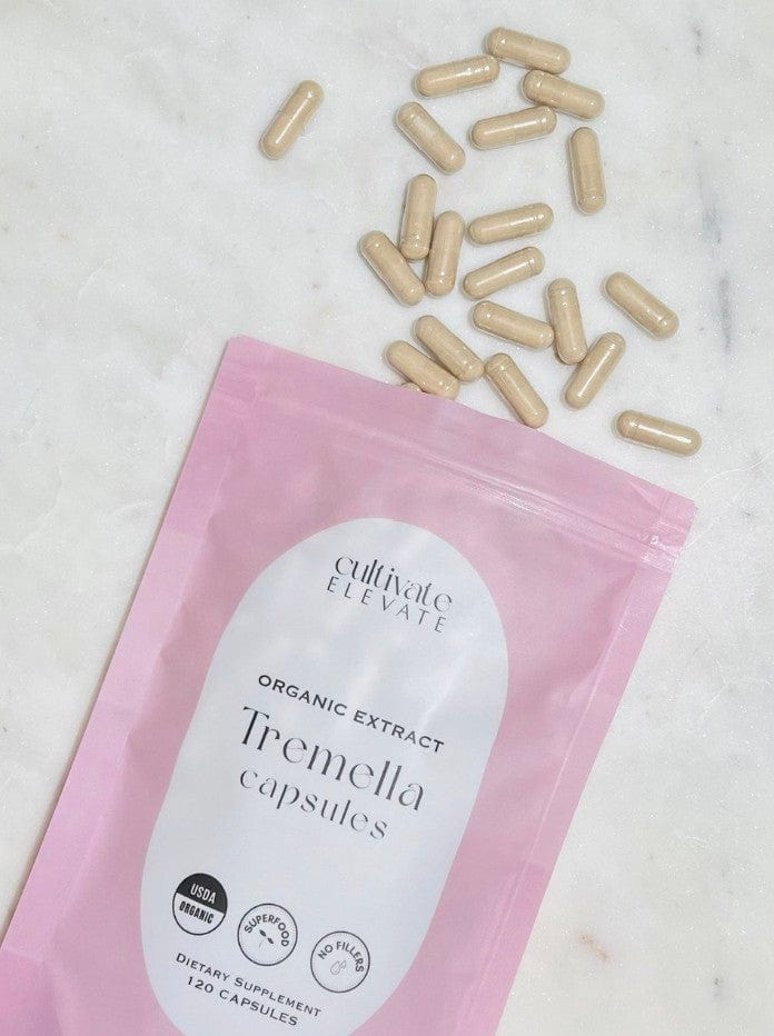 Cultivate Elevate Supplement Tremella Mushroom Capsules