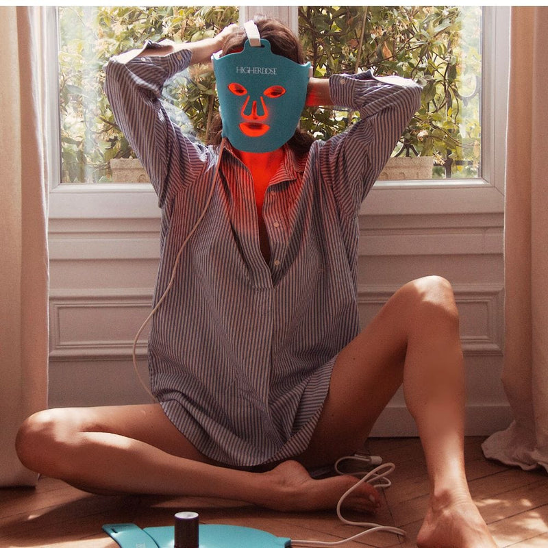 HigherDose Wellness Tools Red Light Face Mask