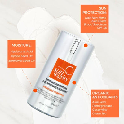 Suntegrity Sunscreen Moisturizing Mineral Face Sunscreen & Primer, Broad Spectrum SPF 30