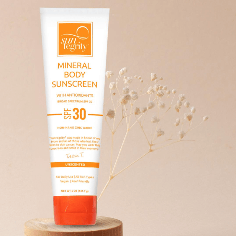 Suntegrity Sunscreen UNSCENTED Mineral Body Sunscreen, Broad Spectrum SPF 30