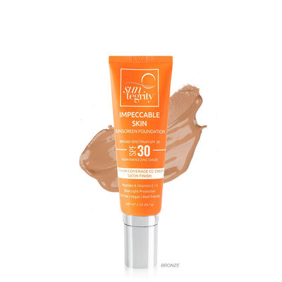 Suntegrity Tinted Moisturiser Bronze Impeccable Skin Sunscreen Foundation SPF30